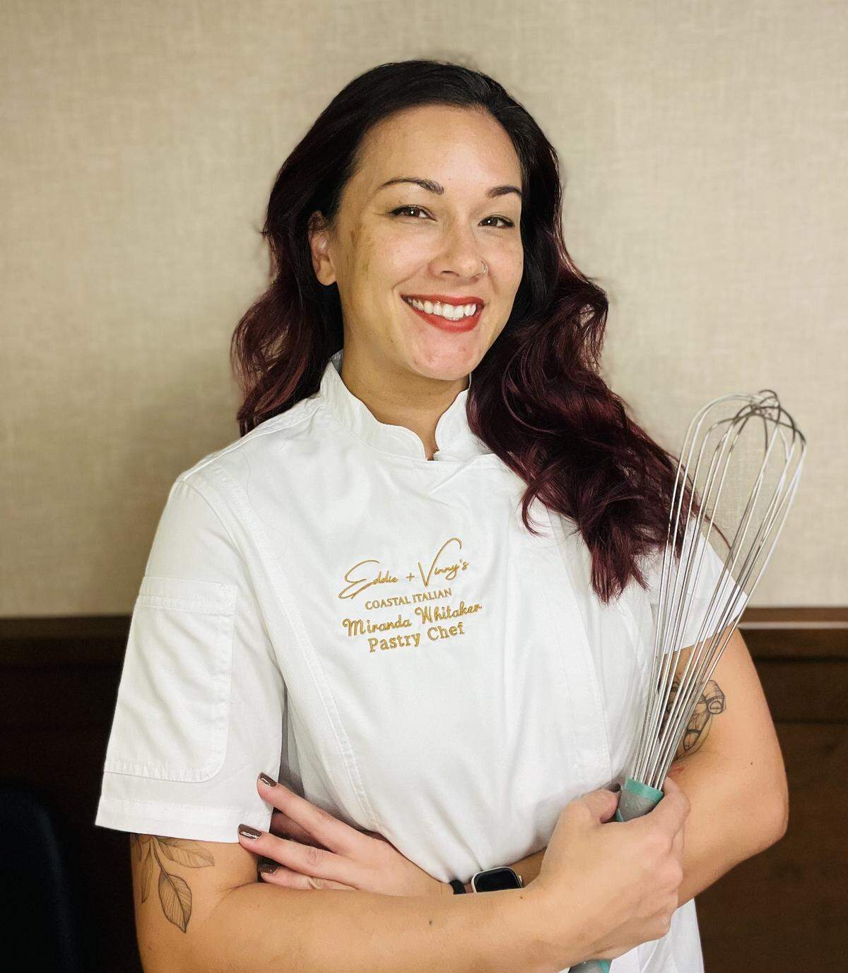 Pastry chef Miranda Whitaker is a staff member at Eddie and Vinny’s Coastal Italian.