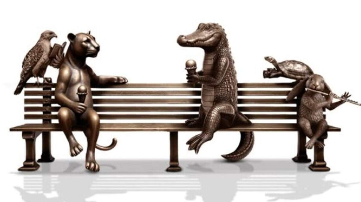 A rendering of Wild Connections, the bronze sculpture commissioned for Pride Promoters Park, features native wildlife. The purchase was funded through the city’s Public Art Fund.