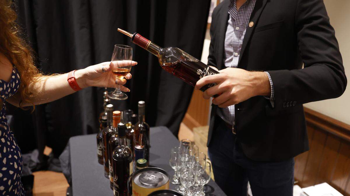 Buffalo Trace Distillery hosts a bourbon tasting.