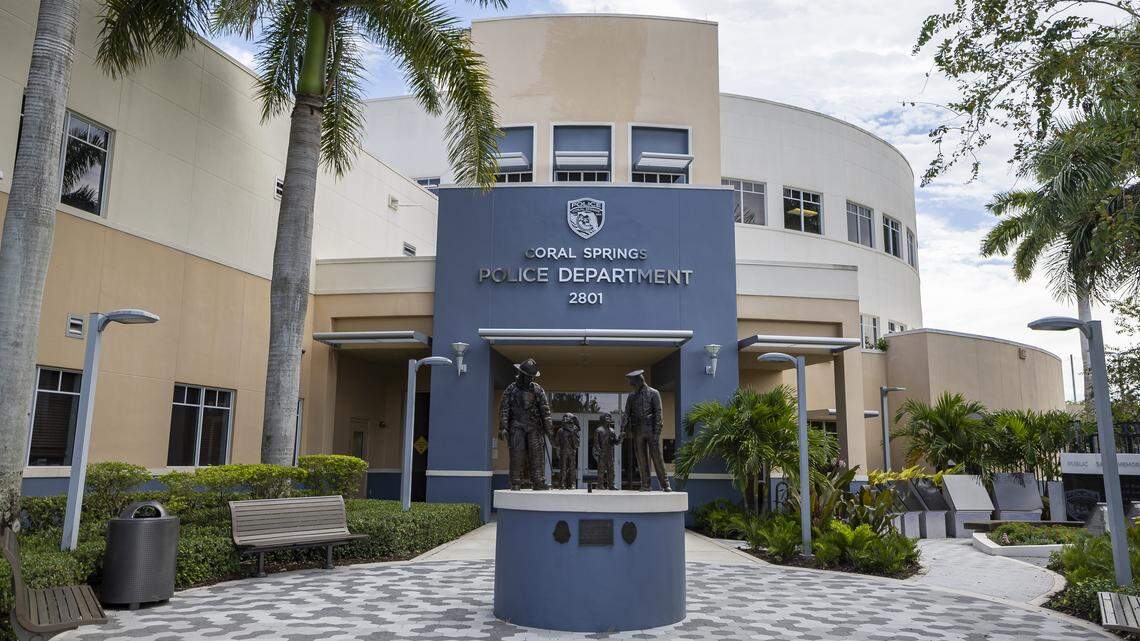 A woman was hospitalized after being shot near a Coral Springs shopping center Thursday, and a man has been arrested in the incident, according to the Coral Springs Police Department.