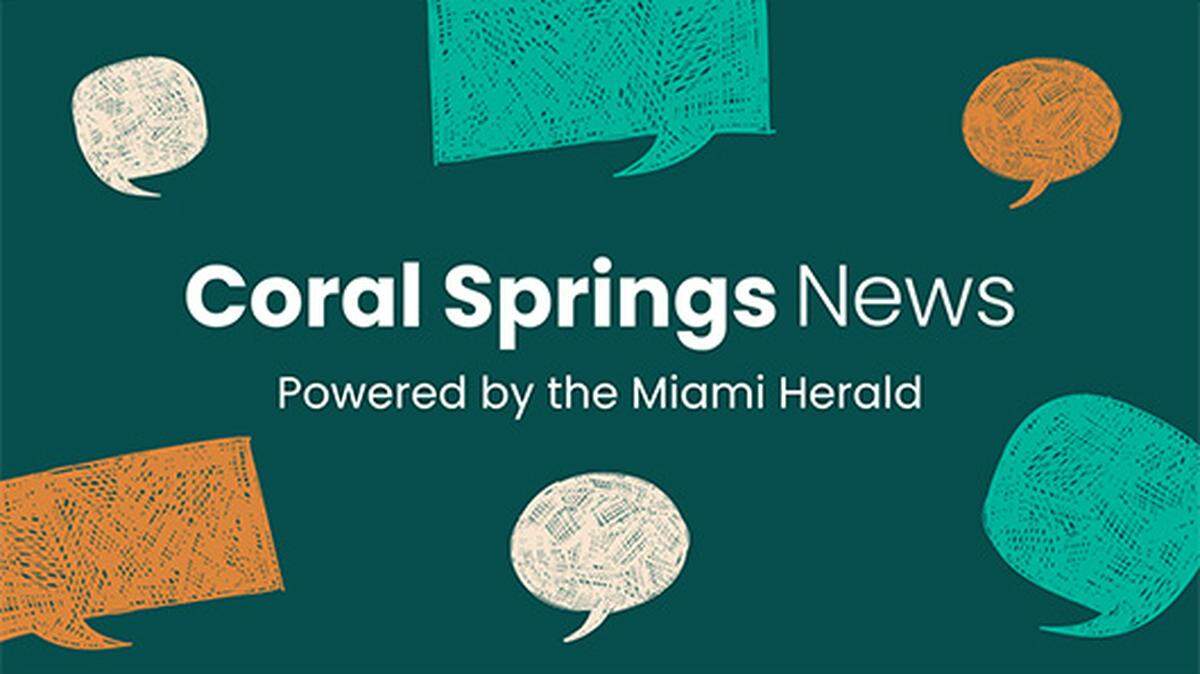 Graphic that says, ”Coral Springs News: Powered by the Miami Herald”