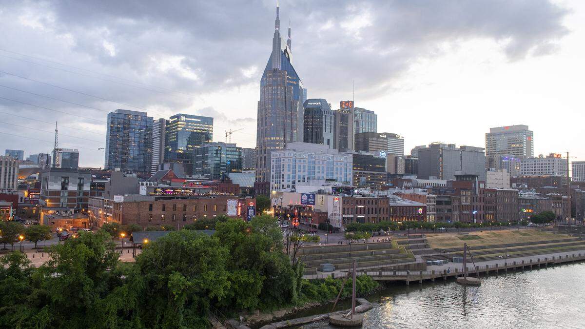 View of the skylin in Nashville, Tennessee.