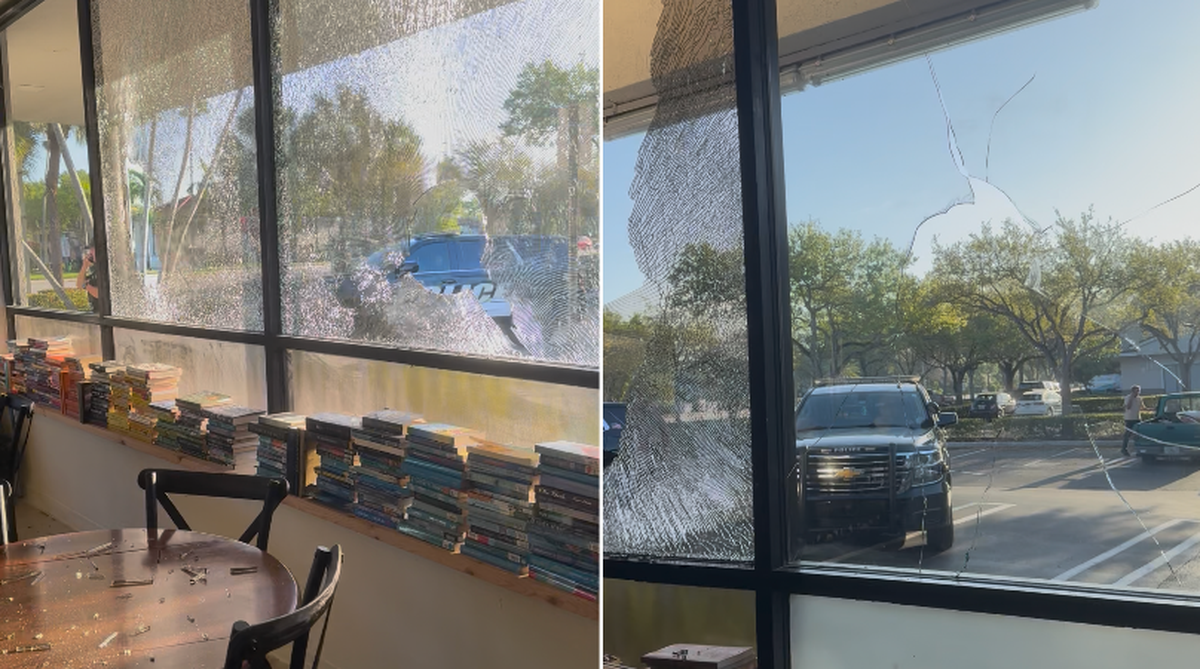 Fundraisers quickly secured the money to replace 10 broken windows at Hellenic on Atlantic Boulevard in Coral Springs as the community rallied to support the restaurant.