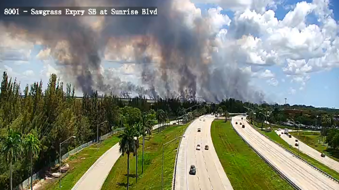 Everglades fire in northwest Broward reaches nearly 6,000 acres, 50% contained