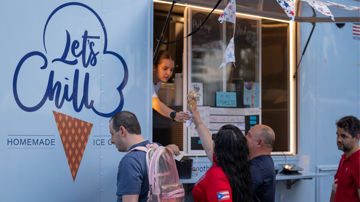 Coral Springs residents and visitors got to visit the Let’s Chill Homemade Ice Cream food truck during the city’s Fourth of July celebration.
