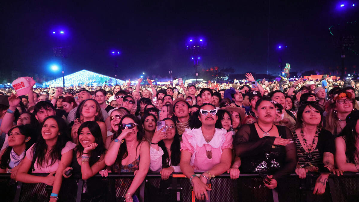 Festivalgoers attend the 2026 Coachella Valley Music and Arts Festival