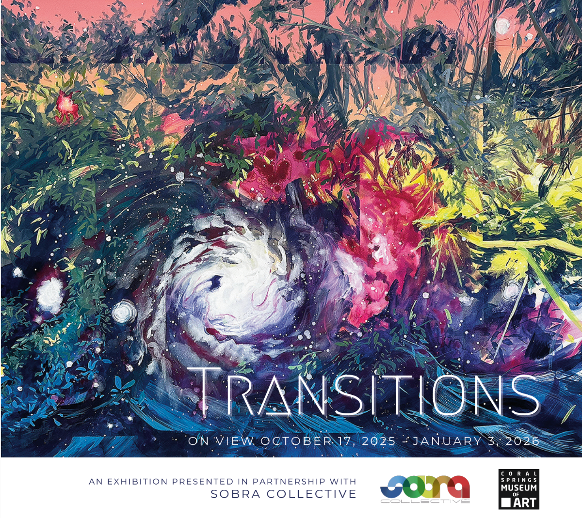 “Transitions,” a new gallery exhibition by the Coral Springs Museum of Art and the Broward County-based SOBRA Collective, opens Friday, Oct. 17.