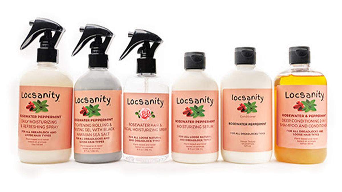 Locsanity products are manufactured and packaged in Coral Springs, near where Charmaine James and her family live.