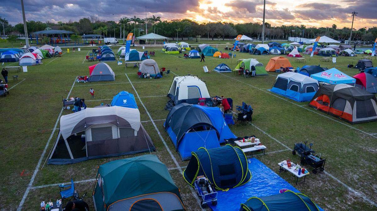 Coral Springs is holding its annual camp out, available only for residents, on Jan. 24 and Jan. 25, at the Sportsplex Athletic Field.