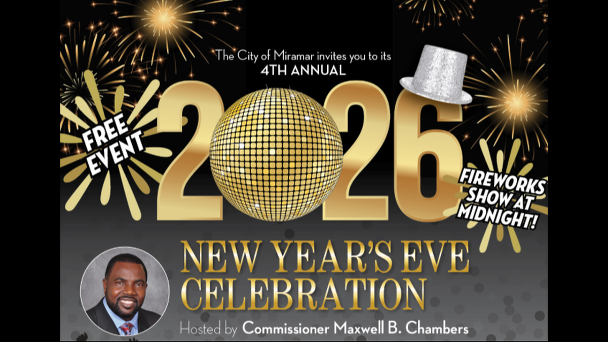Miramar is putting on a handful of events for all ages to ring in the new year, with three hosted by Commissioner Maxwell B. Chambers.