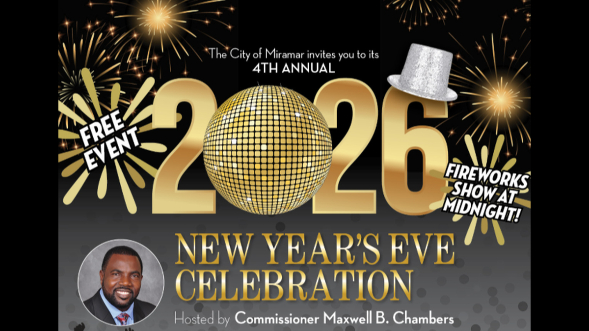 Miramar is putting on a handful of events for all ages to ring in the new year, with three hosted by Commissioner Maxwell B. Chambers.
