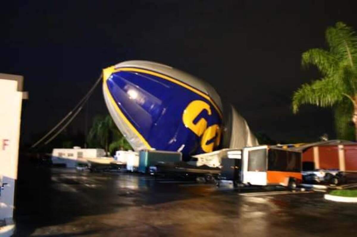 During a severe storm on June 16, 2005, the Goodyear blimp Stars and Stripes crashed at the Coral Springs industrial park on Sample Road.