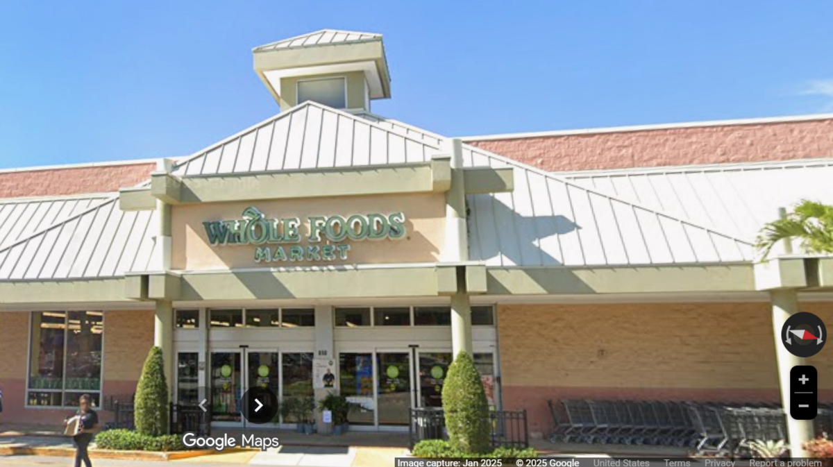 A shopping center with a Whole Foods and Crunch Fitness on University Drive has sold for $40.5 million.