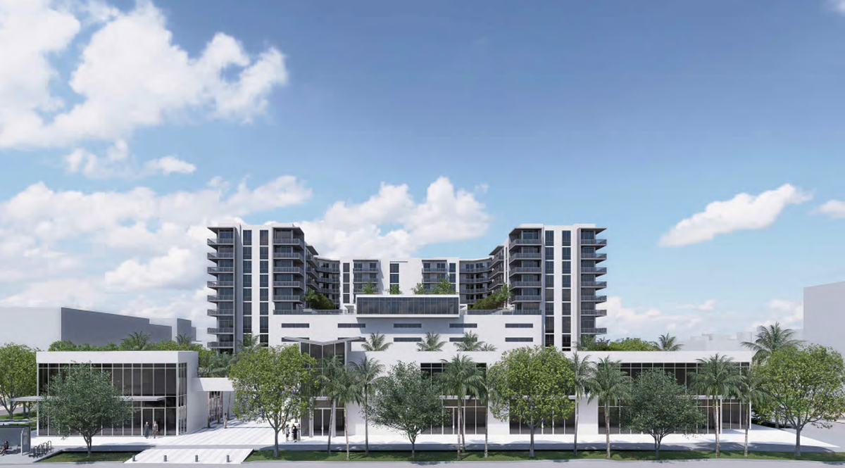 32 Hundred will feature an 11-story residential building, a smaller commercial building and a Bank of America drive-thru.