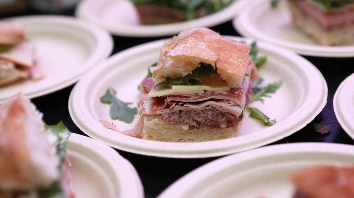 A classic Italian deli sandwich.